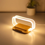 Draadloze Touch LED Oplaadlamp Strak Design met Instelbare Helderheid en Gemakkelijk Draadloos Opladen-Bedside Lamps-DeWoonVallei-DeWoonVallei