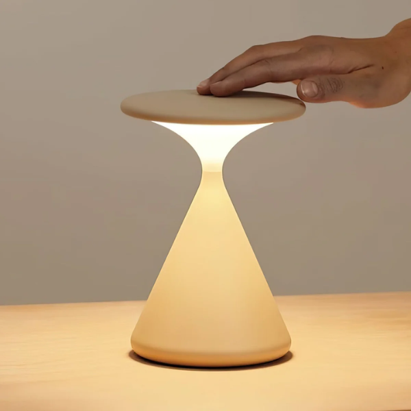 Draagbare Sfeerlamp Modern Sculpturaal Ontwerp met Touch-Control Warme Gloed-Table Lamps-DeWoonVallei-Wit-DeWoonVallei