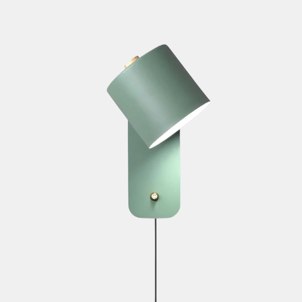 Draaibare Cilinder Wandlamp Minimalistisch Ontwerp Verstelbare 350° Verlichting-Wall lamp-DeWoonVallei-Dia 13 cm x H 30 cm-Groen-DeWoonVallei