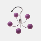 Draaiende Houten Bol Haak 5 Kleuren, Ruimtebesparend & Stijlvol-Hanger-DeWoonVallei-Paars-DeWoonVallei
