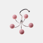 Draaiende Houten Bol Haak 5 Kleuren, Ruimtebesparend & Stijlvol-Hanger-DeWoonVallei-Roze-DeWoonVallei