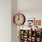 Dubbele Hoekwandklok Minimalistisch Retro Design voor Huisdecoratie-Clocks-DeWoonVallei-DeWoonVallei