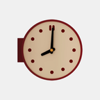 Dubbele Hoekwandklok Minimalistisch Retro Design voor Huisdecoratie-Clocks-DeWoonVallei-Stippen-DeWoonVallei