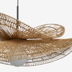 Dubbele Rattan Hanglamp Handgemaakt Natuurlijk Ontwerp voor Gezellige Woonruimtes-hanging lamp-DeWoonVallei-DeWoonVallei