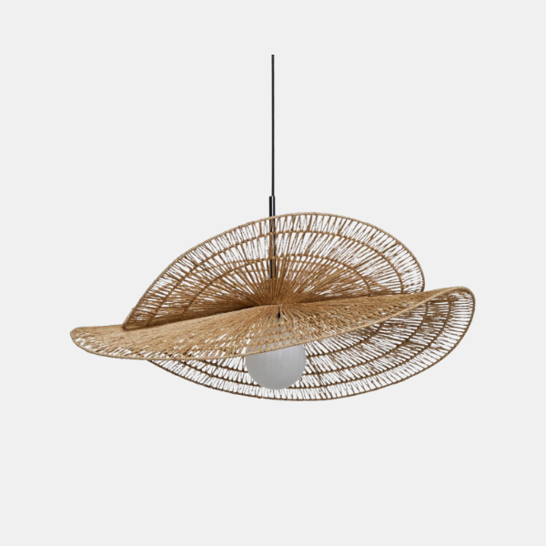 Dubbele Rattan Hanglamp Handgemaakt Natuurlijk Ontwerp voor Gezellige Woonruimtes-hanging lamp-DeWoonVallei-DeWoonVallei