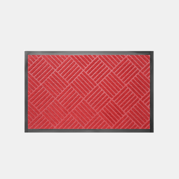 Duurzaam Anti-Slip Multifunctioneel Mat met Stijlvol Diamantpatroon voor Veiligheid en Elegantie-Floor Mats-DeWoonVallei-Rood-DeWoonVallei