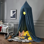 Elegante Hangende Bedhemel Zachte Decoratieve Tent voor de Kinderkamer-Bed Canopy-DeWoonVallei-Blauw-DeWoonVallei