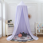 Elegante Hangende Bedhemel Zachte Decoratieve Tent voor de Kinderkamer-Bed Canopy-DeWoonVallei-Lichtpaars-DeWoonVallei