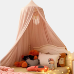 Elegante Hangende Bedhemel Zachte Decoratieve Tent voor de Kinderkamer-Bed Canopy-DeWoonVallei-Lichtroze-DeWoonVallei