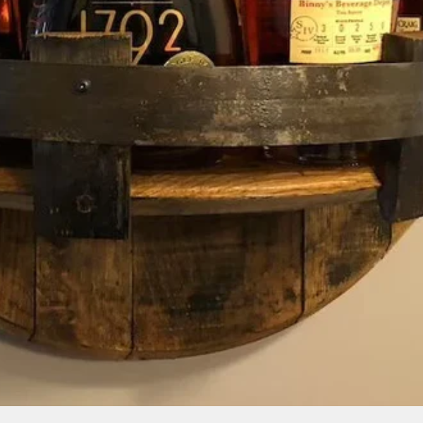 Elegante Houten Drankdisplay voor Stijlvolle Wijn en Flessen-Home & Decor-DeWoonVallei-DeWoonVallei