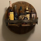 Elegante Houten Drankdisplay voor Stijlvolle Wijn en Flessen-Home & Decor-DeWoonVallei-DeWoonVallei