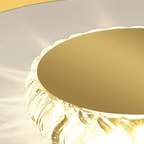 Elegante Kristallen Plafondlamp Gouden Afwerking met LED Verlichting-Ceiling Lamp-DeWoonVallei-DeWoonVallei