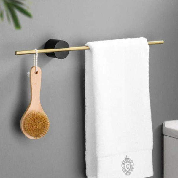 Elegante Mobiele Handdoekhouder Minimalistisch Ontwerp Duurzaam Aluminium-Towel Racks & Holders-DeWoonVallei-DeWoonVallei