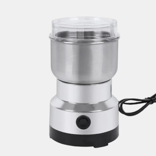 Elektrische kruiden en graanmolen met krachtige motor en roestvrijstalen messen-Food Grinder-DeWoonVallei-Zilver-DeWoonVallei
