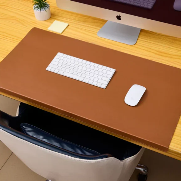 Ergonomische Bureaumat met Pols- en Elleboogsteun voor Werk en Gaming-home products-DeWoonVallei-Bruin-60 x 30 cm-DeWoonVallei