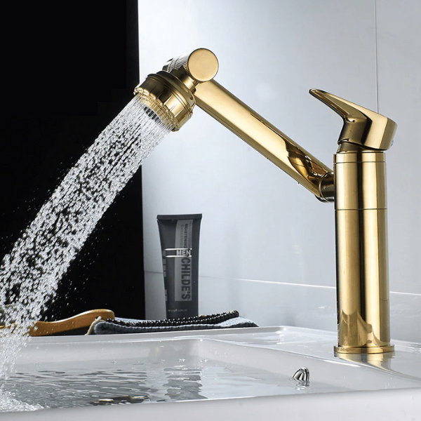 Flexibele 360° Kraan met Verstelbare Sprayfunctie voor Dagelijks Gemak-Kitchen-DeWoonVallei-Goud-DeWoonVallei
