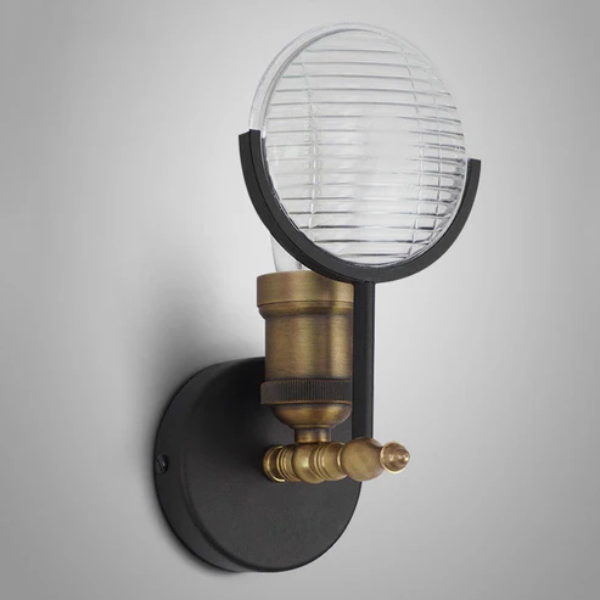 Fresnel Lens Wandlamp Messing Afwerking Diffuus Licht voor Gezellige Interieurs-Wall Light-DeWoonVallei-DeWoonVallei