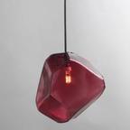 Gekleurde Glas Rock Hanglamp Plafondlamp Stijlvol Ontwerp met Warme Sfeer-Hanging Lamp-DeWoonVallei-DeWoonVallei
