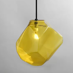 Gekleurde Glas Rock Hanglamp Plafondlamp Stijlvol Ontwerp met Warme Sfeer-Hanging Lamp-DeWoonVallei-DeWoonVallei