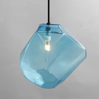 Gekleurde Glas Rock Hanglamp Plafondlamp Stijlvol Ontwerp met Warme Sfeer-Hanging Lamp-DeWoonVallei-DeWoonVallei