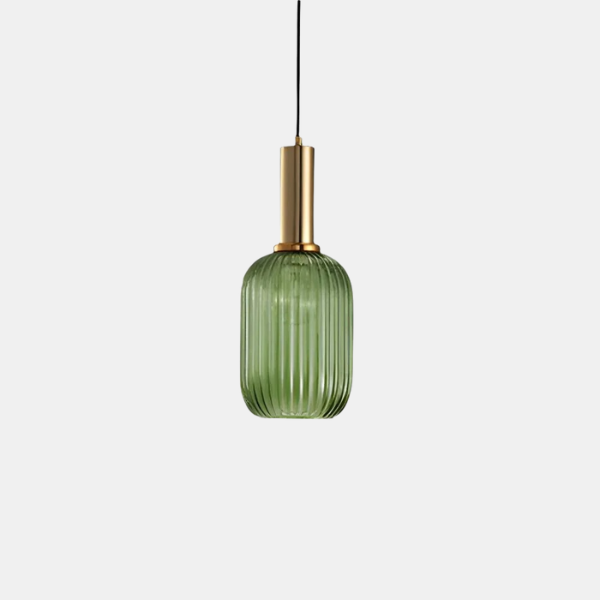 Gekleurde Glazen Hanglamp met Vintage Ontwerp en Sfeervolle Gloed-Pendant Lamp-DeWoonVallei-DeWoonVallei