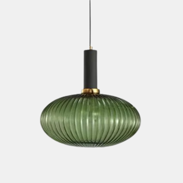 Gekleurde Glazen Hanglamp met Vintage Ontwerp en Sfeervolle Gloed-Pendant Lamp-DeWoonVallei-DeWoonVallei
