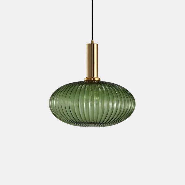 Gekleurde Glazen Hanglamp met Vintage Ontwerp en Sfeervolle Gloed-Pendant Lamp-DeWoonVallei-DeWoonVallei