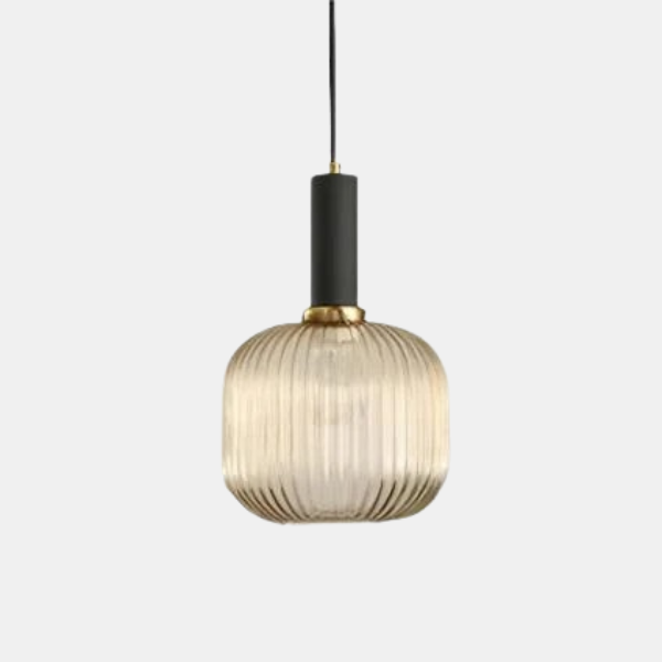 Gekleurde Glazen Hanglamp met Vintage Ontwerp en Sfeervolle Gloed-Pendant Lamp-DeWoonVallei-DeWoonVallei