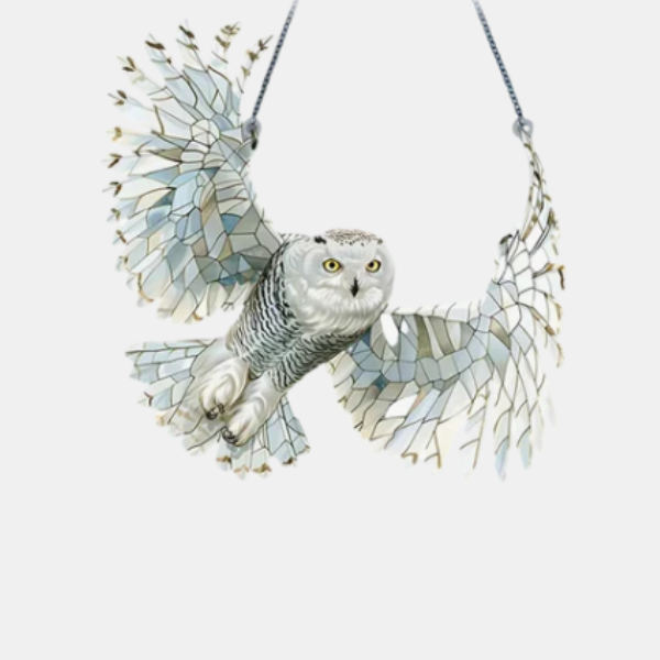 Gekleurde Spirit Birds Suncatcher van Glas – Raamdecoratie voor Huis & Cadeau-Decoration-DeWoonVallei-Owl-DeWoonVallei