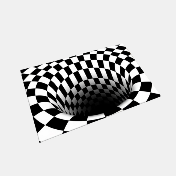 Geometrisch Illusie Vloerkleed 3D Effect Antislip Decoratief Mat-Home-DeWoonVallei-Geruit-40 x 60 cm-DeWoonVallei