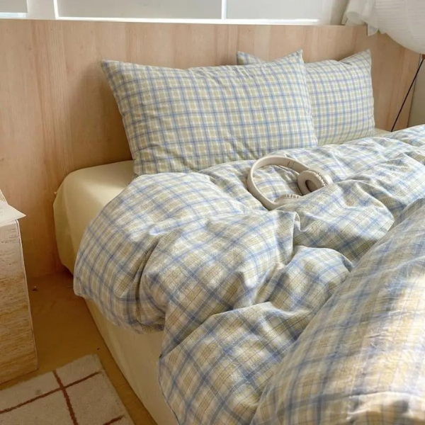 Geometrisch Katoenen Dekbedovertrek Set Zacht Ademend Comfort voor Slaapkamer-Bedding-DeWoonVallei-Koningin 200x220 cm-I-DeWoonVallei