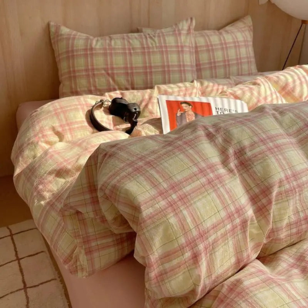 Geometrisch Katoenen Dekbedovertrek Set Zacht Ademend Comfort voor Slaapkamer-Bedding-DeWoonVallei-Koningin 200x220 cm-K-DeWoonVallei