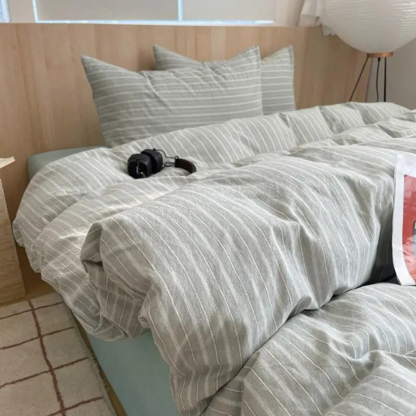 Geometrisch Katoenen Dekbedovertrek Set Zacht Ademend Comfort voor Slaapkamer-Bedding-DeWoonVallei-Koningin 200x220 cm-Y-DeWoonVallei