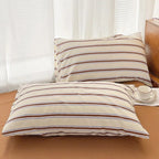 Gestreepte Beddenset – Zacht Polyester Comfort met Tijdloos Klassiek Ontwerp-Bedding-DeWoonVallei-DeWoonVallei