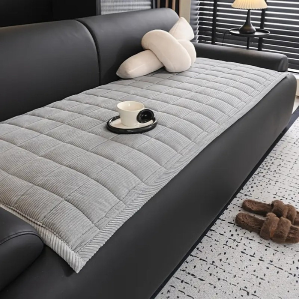 Gewatteerde Bankhoesmat Zachte Textuur met Beschermend Comfort-Sofa Covers-DeWoonVallei-DeWoonVallei