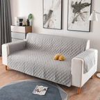 Gewatteerde Huisdier Sofa Beschermerhoes Modern Waterbestendige Bankhoes-Sofa cover-DeWoonVallei-Eenzitter (55 x 196 cm)-Grijs-DeWoonVallei