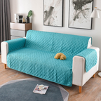 Gewatteerde Huisdier Sofa Beschermerhoes Modern Waterbestendige Bankhoes-Sofa cover-DeWoonVallei-Eenzitter (55 x 196 cm)-Petrol-DeWoonVallei
