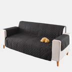 Gewatteerde Huisdier Sofa Beschermerhoes Modern Waterbestendige Bankhoes-Sofa cover-DeWoonVallei-Eenzitter (55 x 196 cm)-Zwart-DeWoonVallei