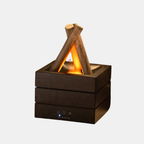 Gezellige Vlam Aroma Diffuser met Ultrasone Geurmist voor Ontspanning-Diffuser-DeWoonVallei-Zwart-DeWoonVallei