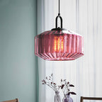 Glazen Hanglamp – Tijdloze Moderne Plafondlamp met Elegant IJzeren Frame en Ronde Glazen Kap-Lamp-DeWoonVallei-DeWoonVallei