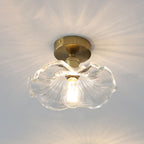 Glazen Plafondlamp in Hibiscusvorm – Modern Design met Artistieke Bloemaccenten voor Warme Sfeerverlichting-Ceiling Lamp-DeWoonVallei-DeWoonVallei