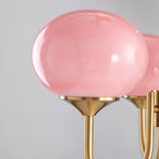Glazen Plafondlamp met Gouden Afwerking – Modern Marshmallow Design voor Luxe en Speelse Verlichting-Ceiling Lamp-DeWoonVallei-DeWoonVallei