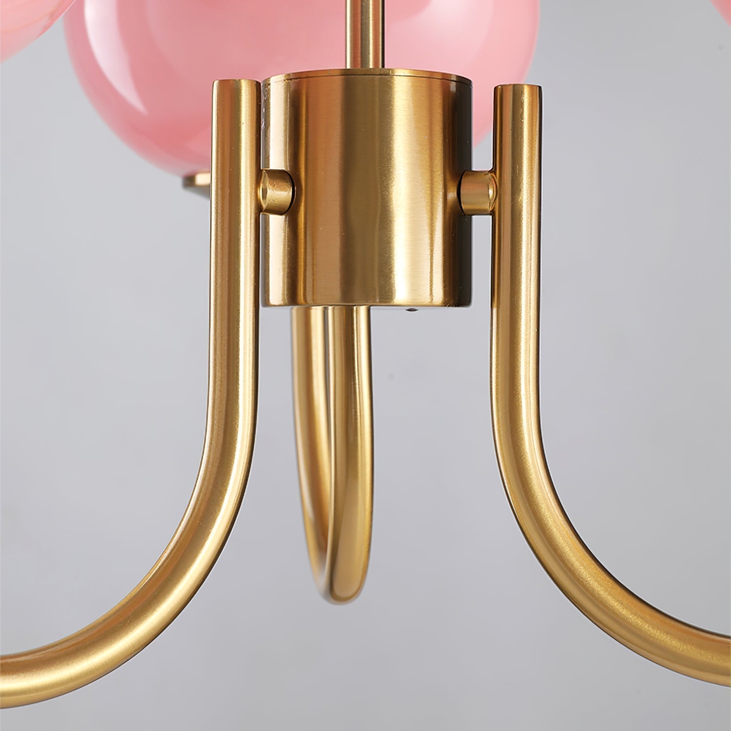 Glazen Plafondlamp met Gouden Afwerking – Modern Marshmallow Design voor Luxe en Speelse Verlichting-Ceiling Lamp-DeWoonVallei-DeWoonVallei