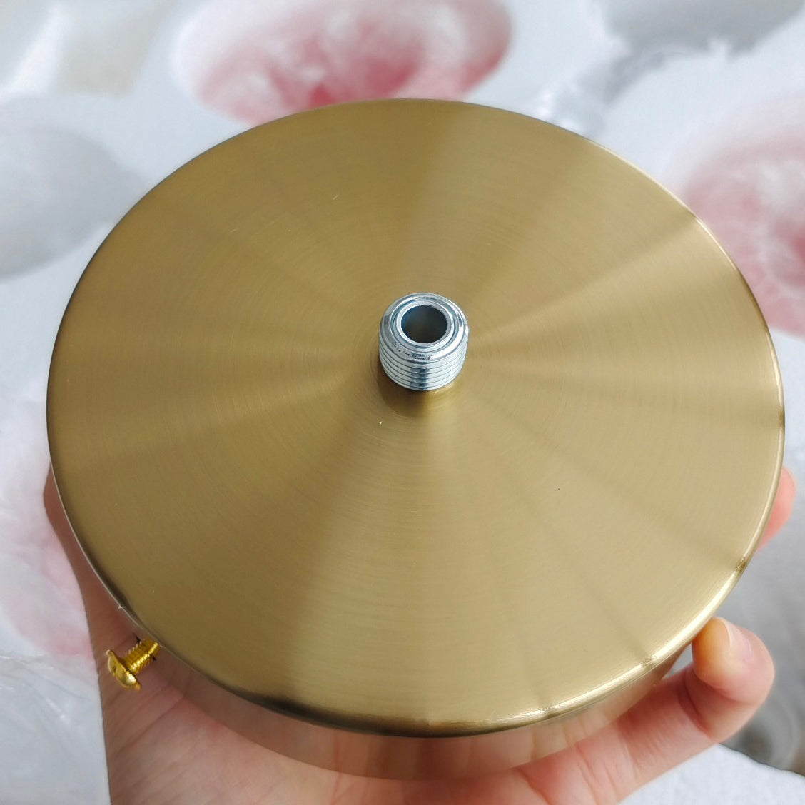 Glazen Plafondlamp met Gouden Afwerking – Modern Marshmallow Design voor Luxe en Speelse Verlichting-Ceiling Lamp-DeWoonVallei-DeWoonVallei