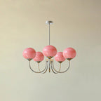 Glazen Plafondlamp met Gouden Afwerking – Modern Marshmallow Design voor Luxe en Speelse Verlichting-Ceiling Lamp-DeWoonVallei-DeWoonVallei