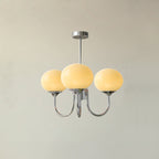 Glazen Plafondlamp met Gouden Afwerking – Modern Marshmallow Design voor Luxe en Speelse Verlichting-Ceiling Lamp-DeWoonVallei-DeWoonVallei