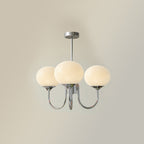 Glazen Plafondlamp met Gouden Afwerking – Modern Marshmallow Design voor Luxe en Speelse Verlichting-Ceiling Lamp-DeWoonVallei-DeWoonVallei
