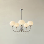 Glazen Plafondlamp met Gouden Afwerking – Modern Marshmallow Design voor Luxe en Speelse Verlichting-Ceiling Lamp-DeWoonVallei-DeWoonVallei