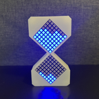 Gloeiende LED Glazen Zandloper Moderne Stijl voor Nauwkeurige Tijdwaarneming-Decor-DeWoonVallei-Blauw-DeWoonVallei