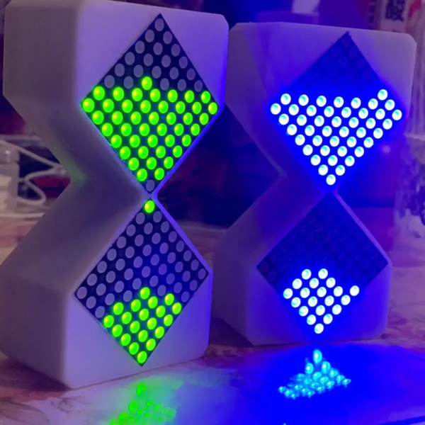 Gloeiende LED Glazen Zandloper Moderne Stijl voor Nauwkeurige Tijdwaarneming-Decor-DeWoonVallei-DeWoonVallei